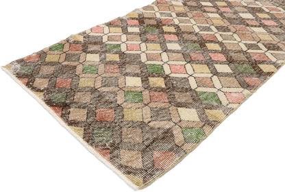 3 x 7 Vintage Turkish Sivas Rug 53315