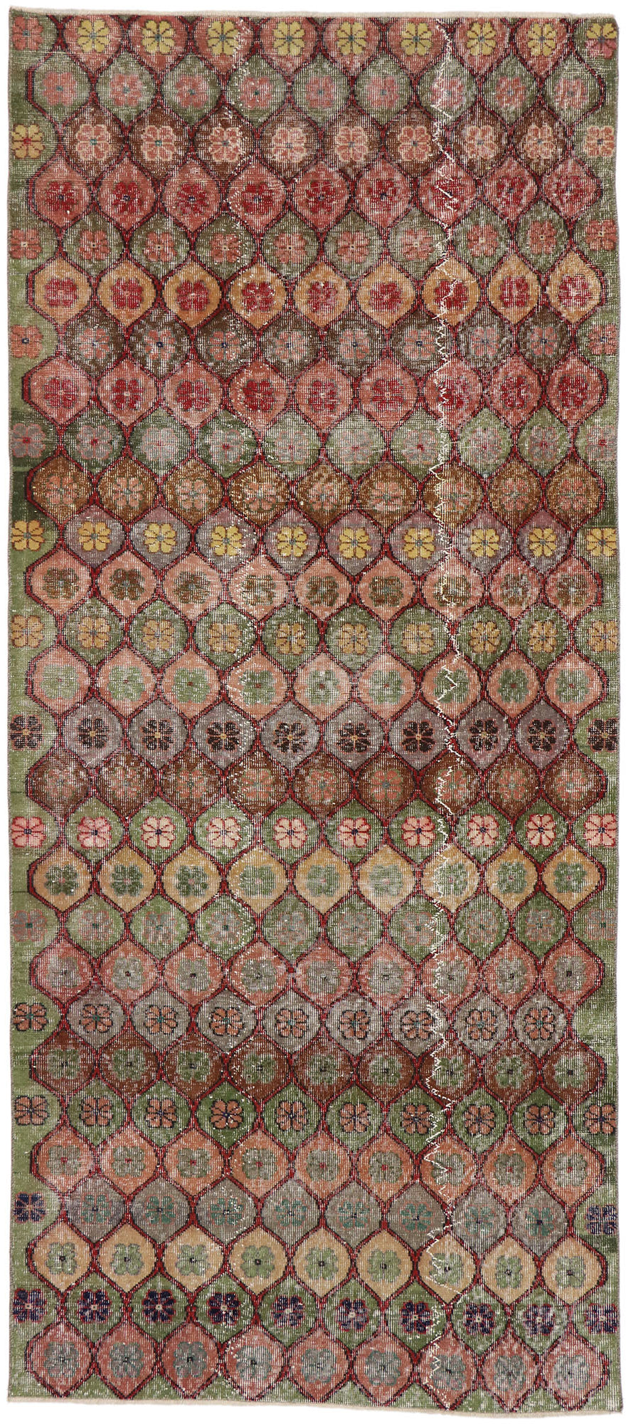 4 x 10 Vintage Turkish Sivas Rug 53316