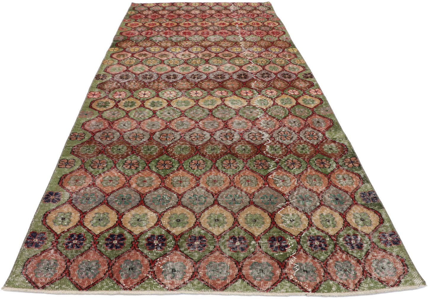 4 x 10 Vintage Turkish Sivas Rug 53316