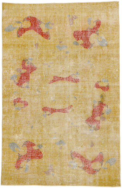 5 x 8 Zeki Muren Vintage Turkish Sivas Rug 53318