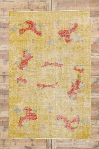 5 x 8 Zeki Muren Vintage Turkish Sivas Rug 53318