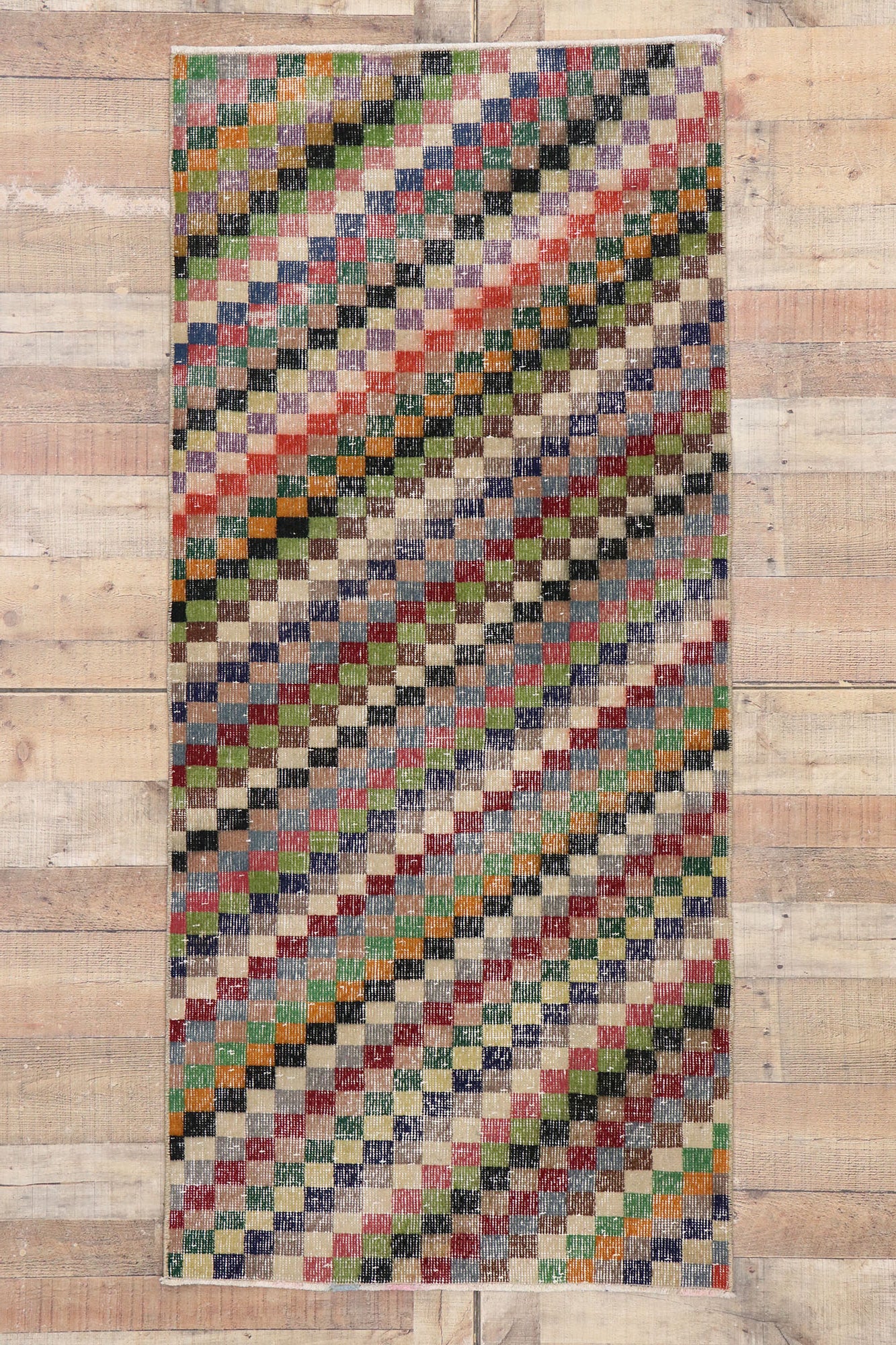 3 x 6 Vintage Turkish Sivas Rug 53319