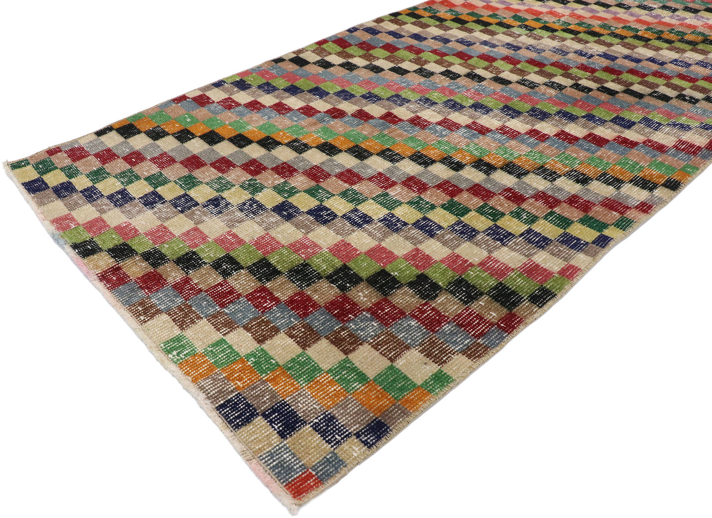 3 x 6 Vintage Turkish Sivas Rug 53319