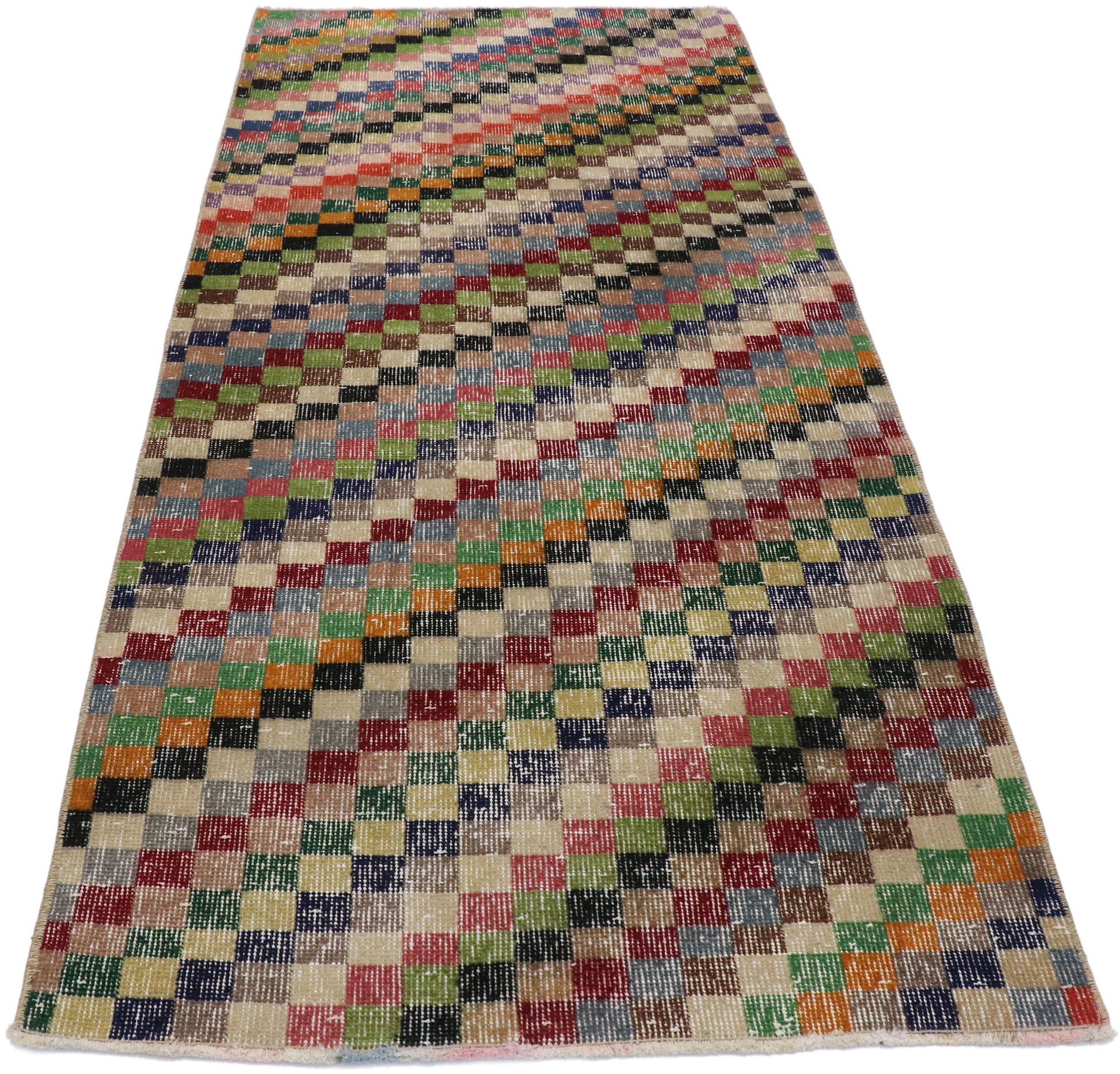 3 x 6 Vintage Turkish Sivas Rug 53319