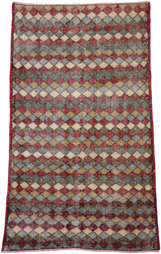 3 x 5 Vintage Turkish Sivas Rug 53321