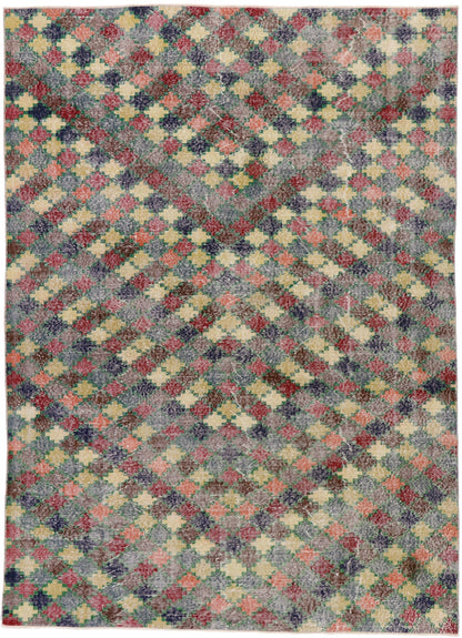 7 x 9 Vintage Turkish Sivas Rug 53330