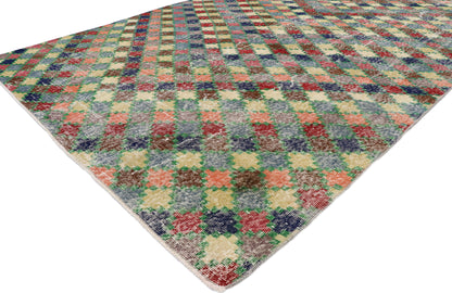 7 x 9 Vintage Turkish Sivas Rug 53330