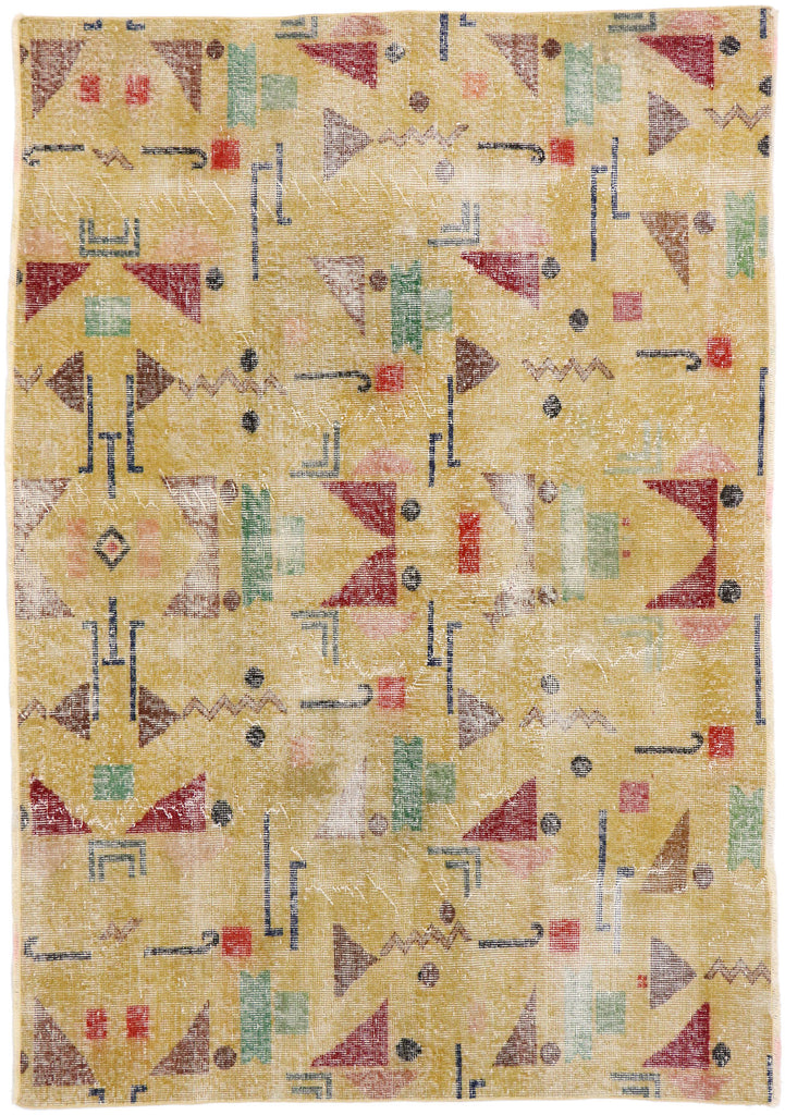 5 x 6 Zeki Muren Vintage Turkish Sivas Rug 53334
