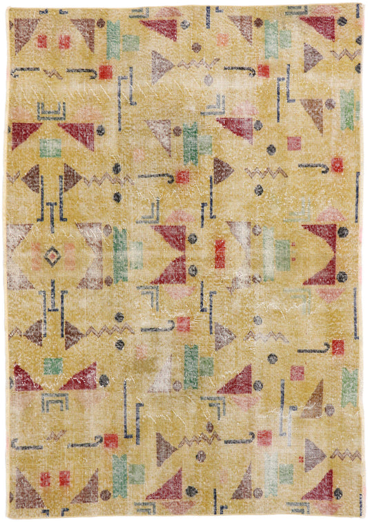 5 x 6 Zeki Muren Vintage Turkish Sivas Rug 53334