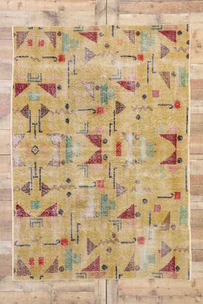 5 x 6 Zeki Muren Vintage Turkish Sivas Rug 53334