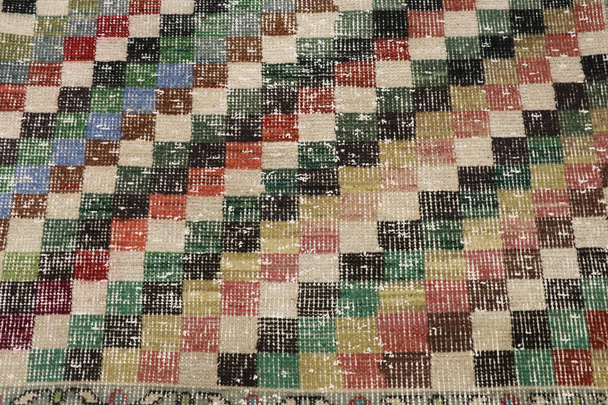 3 x 6 Vintage Turkish Sivas Rug 53338