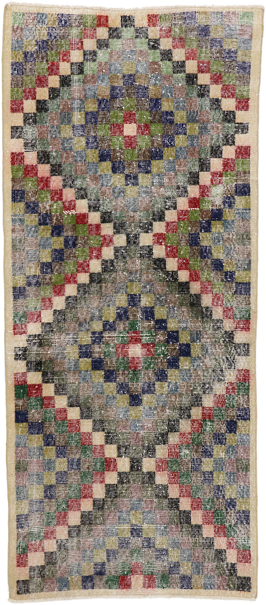 3 x 6 Vintage Turkish Sivas Rug 53339