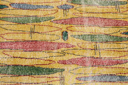 4 x 7 Zeki Muren Vintage Turkish Sivas Rug 53340