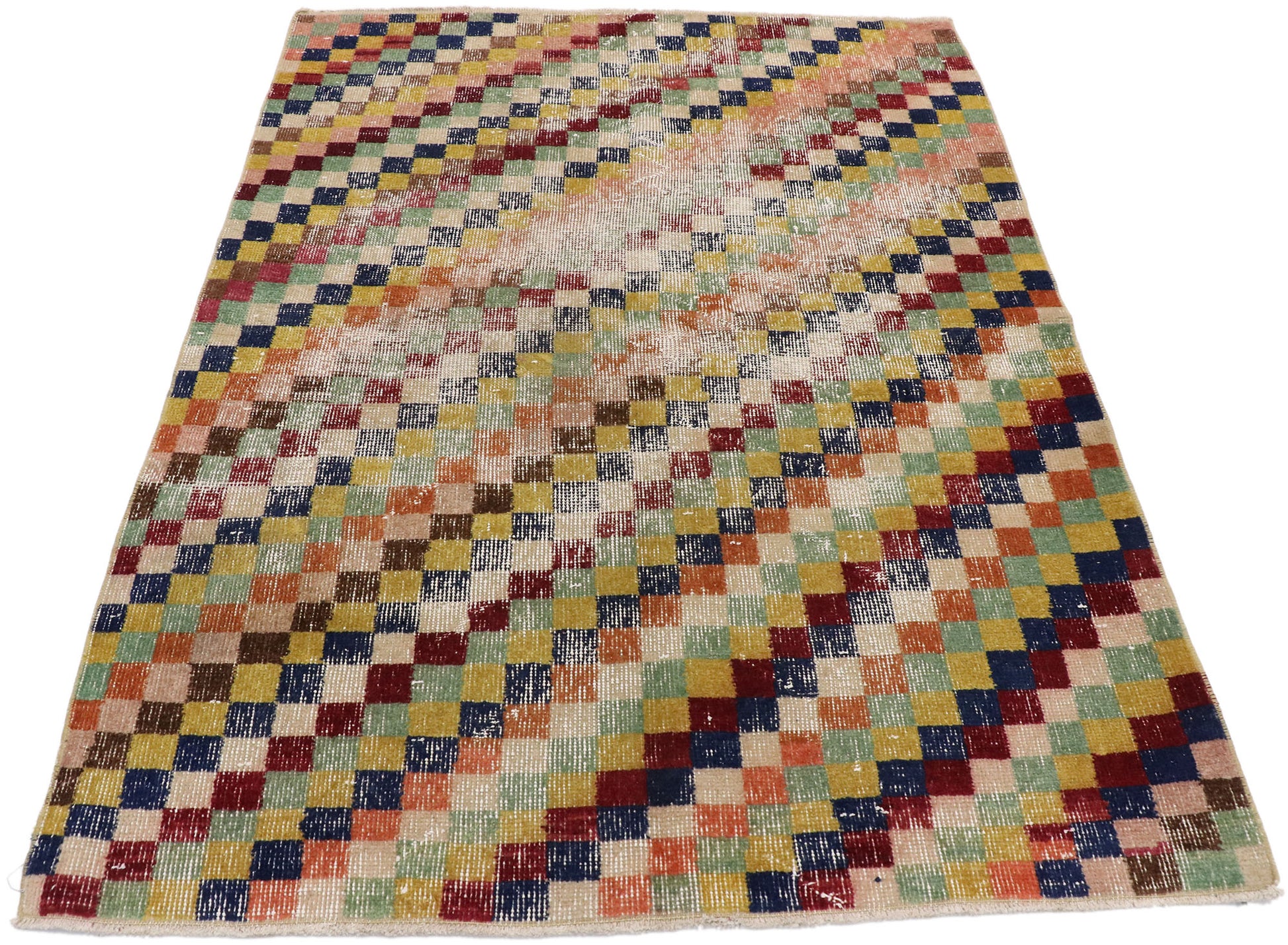 3 x 5 Vintage Turkish Sivas Rug 53342
