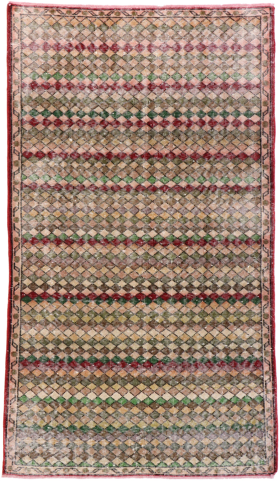 3 x 6 Vintage Turkish Sivas Rug 53343