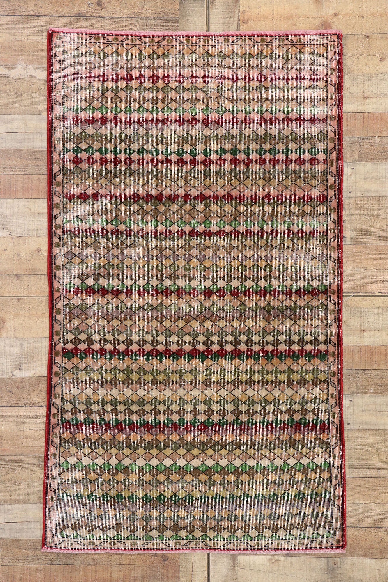 3 x 6 Vintage Turkish Sivas Rug 53343