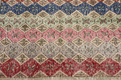 3 x 7 Vintage Turkish Sivas Rug 53344