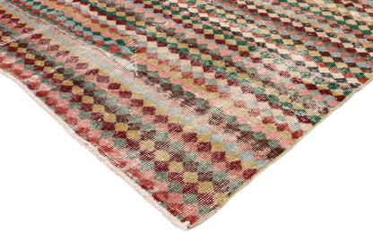 4 x 4 Vintage Turkish Sivas Rug 53345