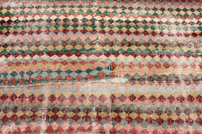 4 x 4 Vintage Turkish Sivas Rug 53345