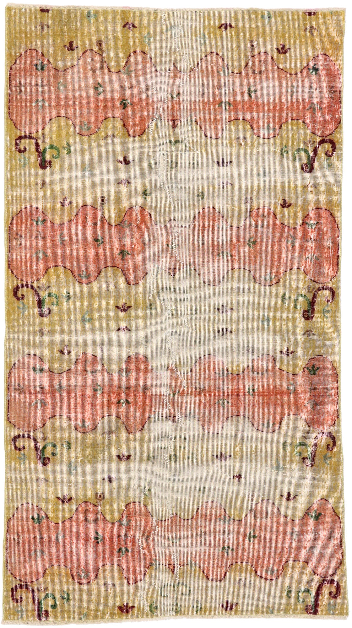 4 x 7 Zeki Muren Vintage Turkish Sivas Rug 53347