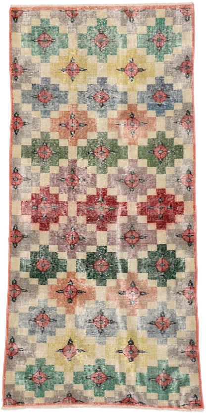 3 x 6 Zeki Muren Vintage Turkish Sivas Rug 53348