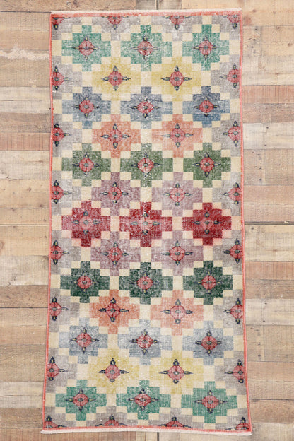 3 x 6 Zeki Muren Vintage Turkish Sivas Rug 53348