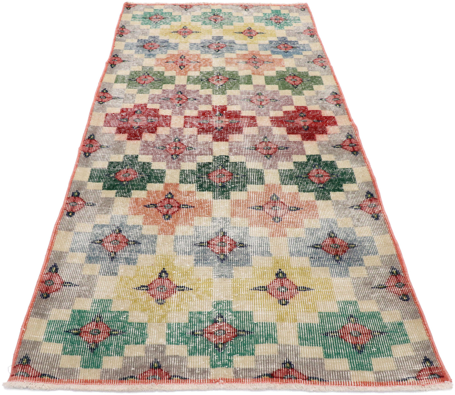 3 x 6 Zeki Muren Vintage Turkish Sivas Rug 53348