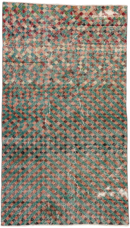 4 x 7 Vintage Turkish Sivas Rug 53351