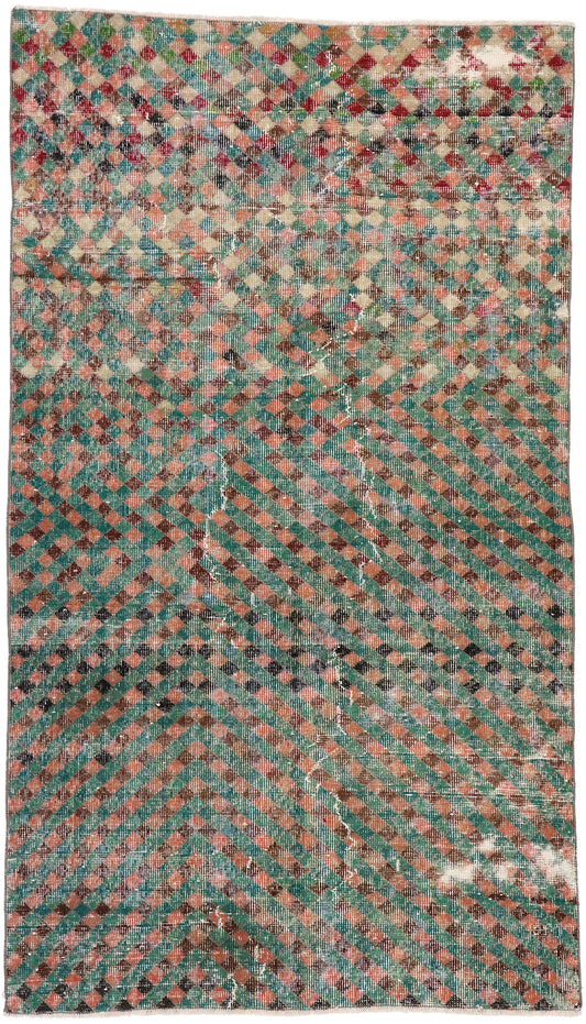 4 x 7 Vintage Turkish Sivas Rug 53351