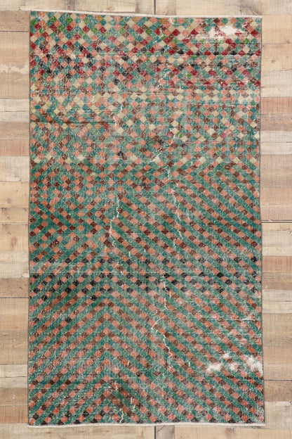 4 x 7 Vintage Turkish Sivas Rug 53351