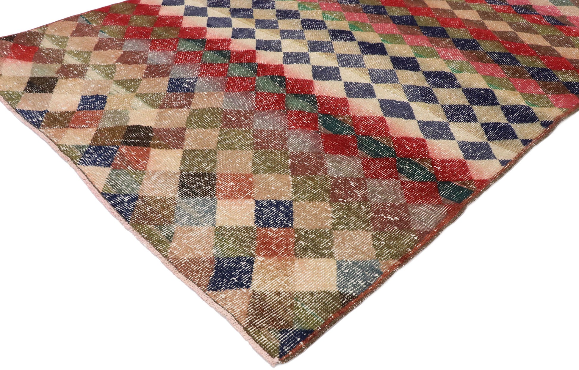 4 x 6 Vintage Turkish Sivas Rug 53353