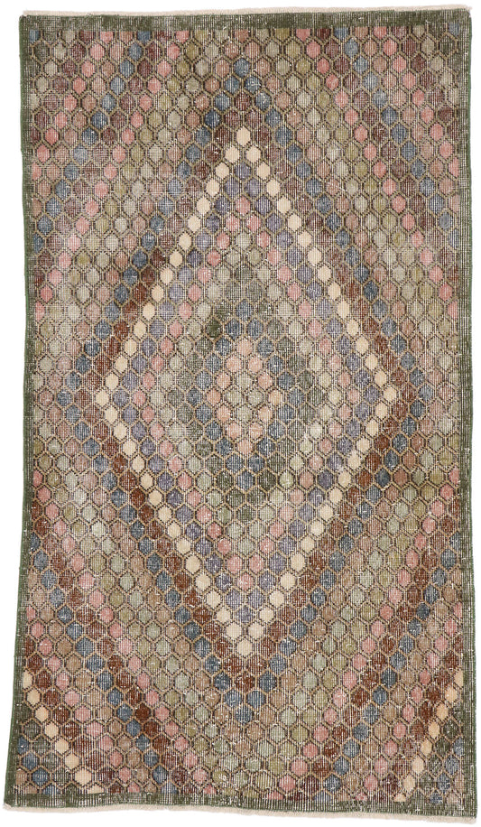 4 x 6 Vintage Turkish Sivas Rug 53355