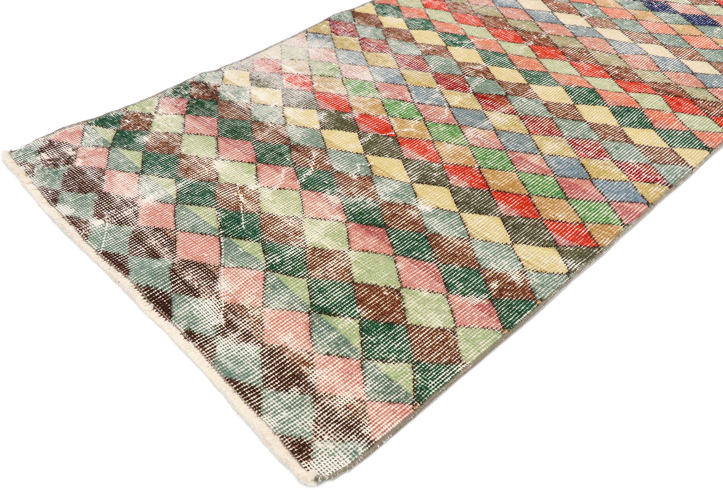 3 x 5 Vintage Turkish Sivas Rug 53356