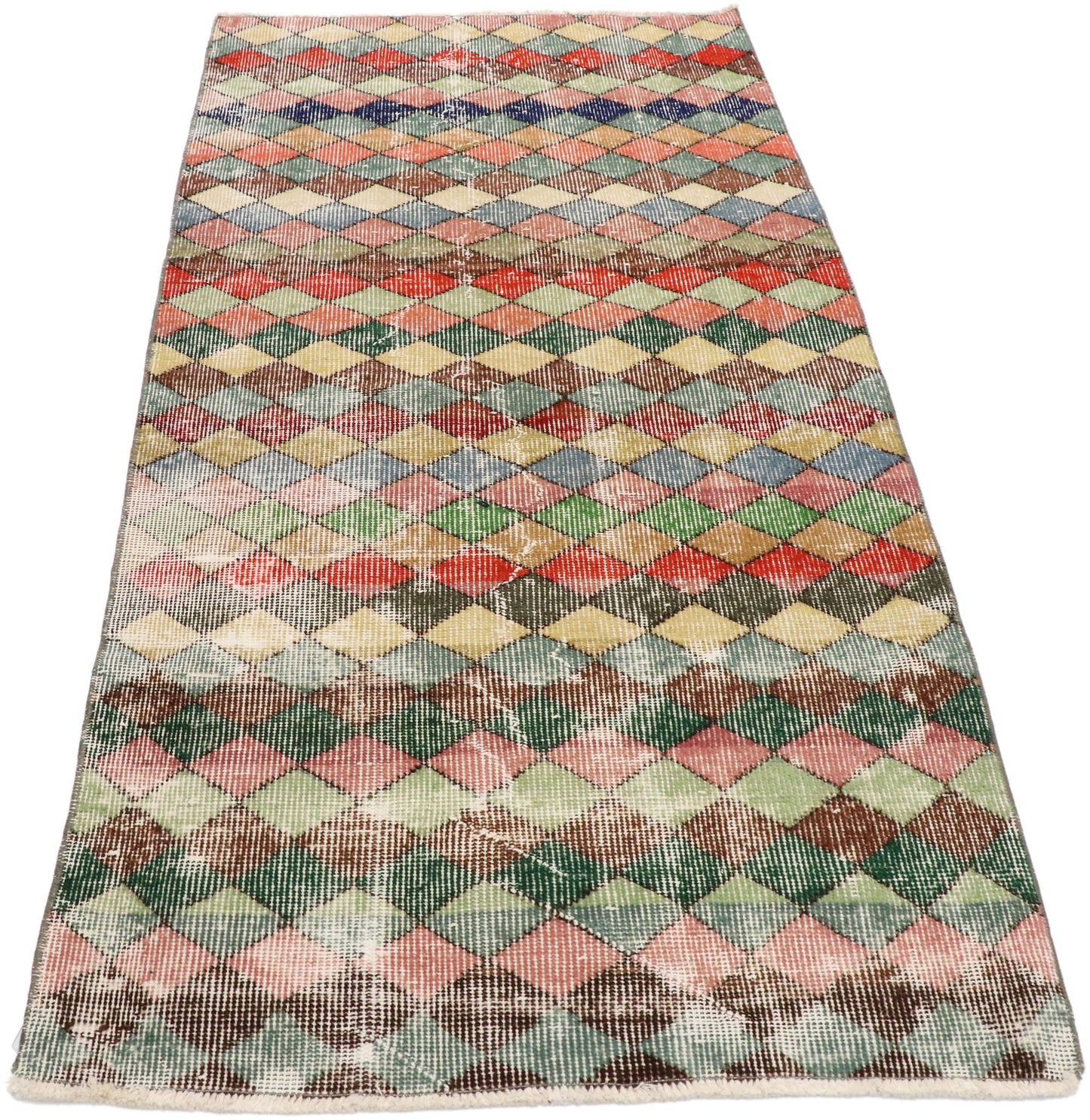 3 x 5 Vintage Turkish Sivas Rug 53356