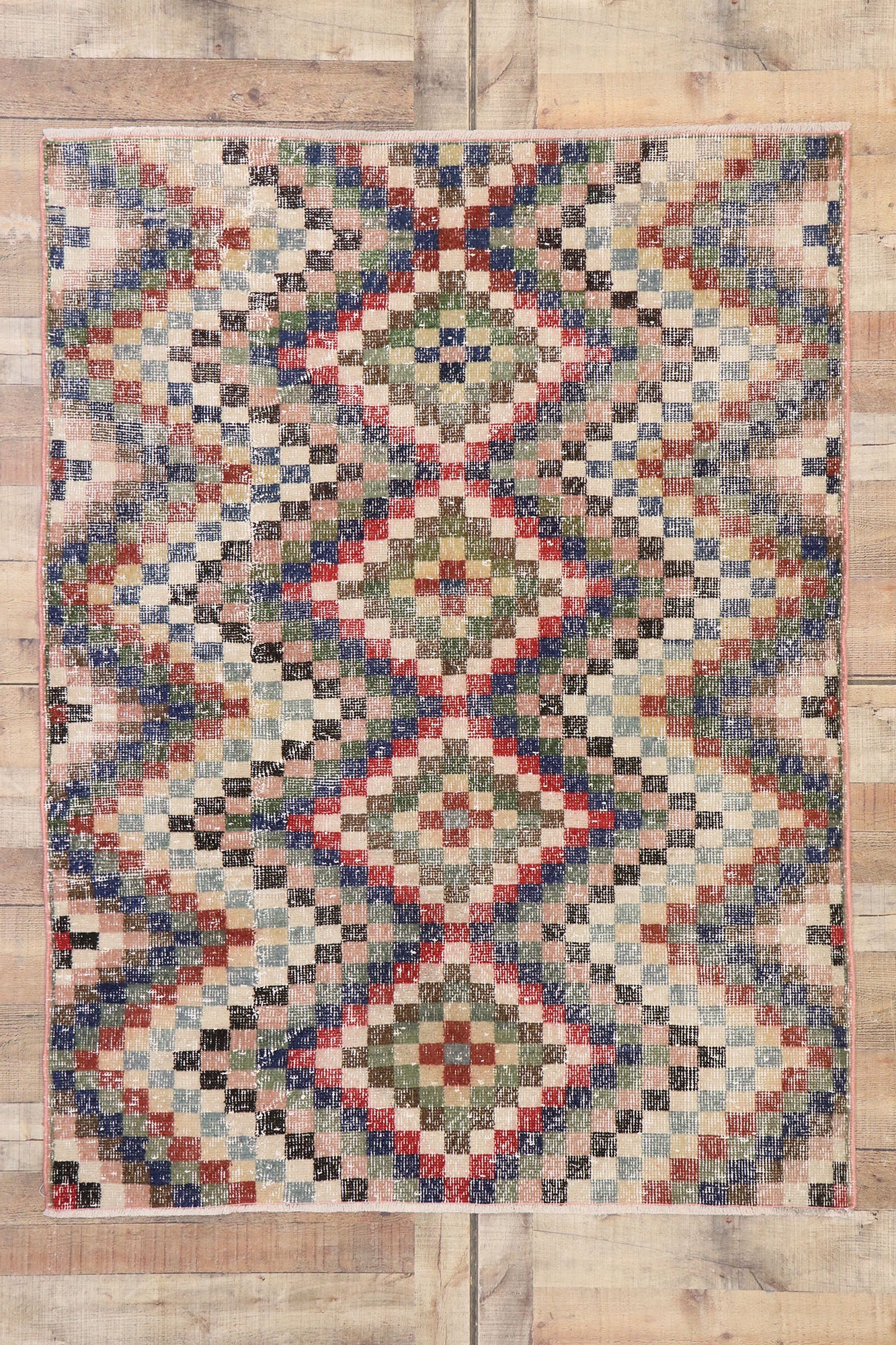 4 x 6 Vintage Turkish Sivas Rug 53357
