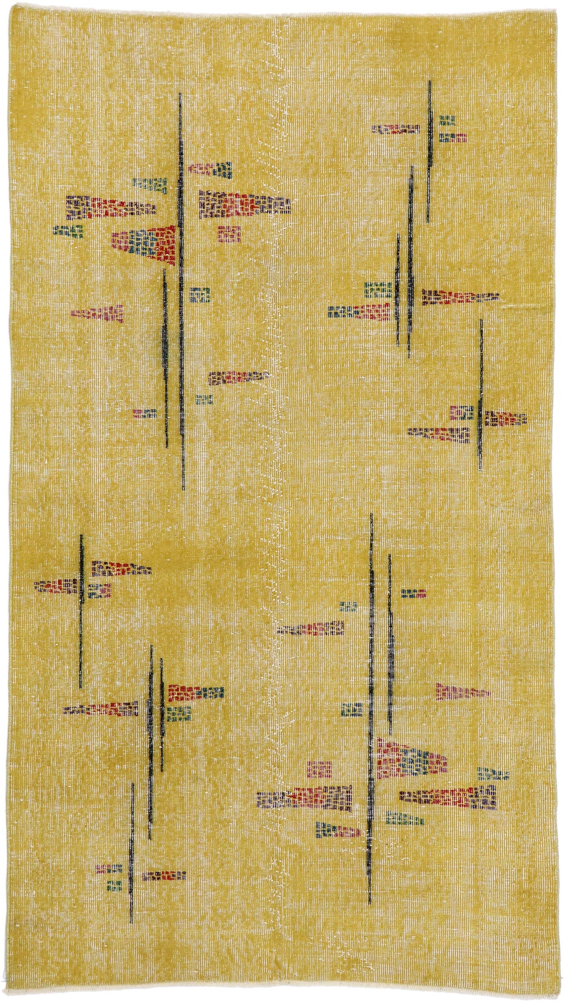 4 x 7 Zeki Muren Vintage Turkish Sivas Rug 53358