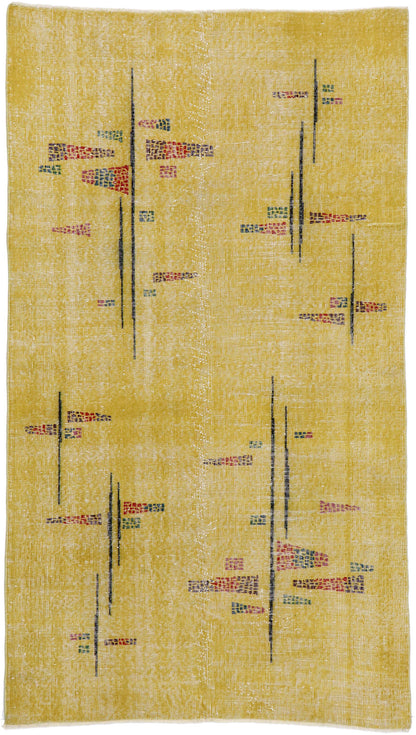4 x 7 Zeki Muren Vintage Turkish Sivas Rug 53358
