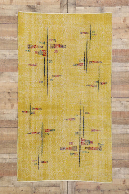 4 x 7 Zeki Muren Vintage Turkish Sivas Rug 53358