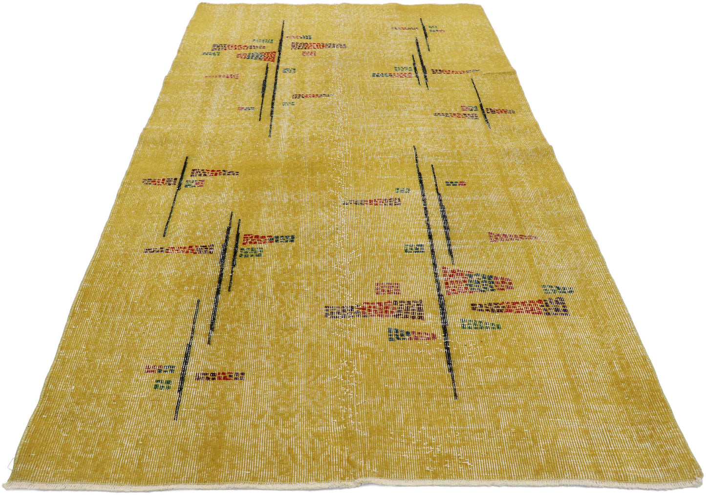 4 x 7 Zeki Muren Vintage Turkish Sivas Rug 53358