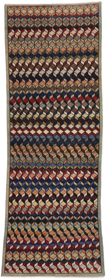3 x 9 Vintage Turkish Sivas Rug 53359