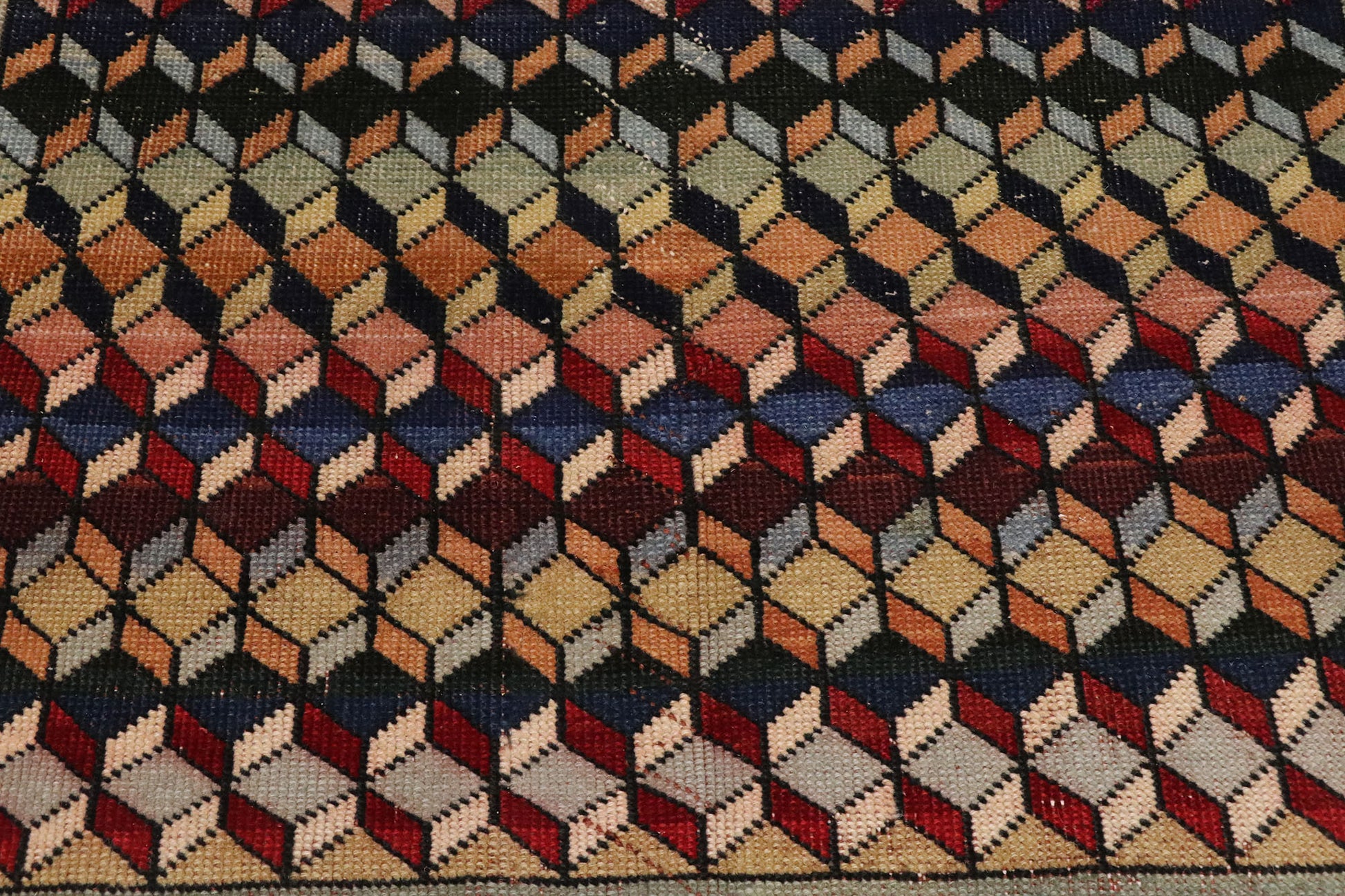 3 x 9 Vintage Turkish Sivas Rug 53359