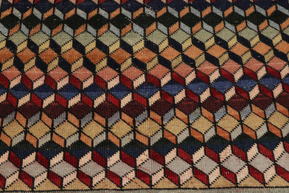 3 x 9 Vintage Turkish Sivas Rug 53359