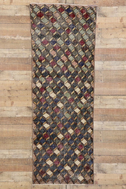 3 x 8 Vintage Turkish Sivas Rug 53360