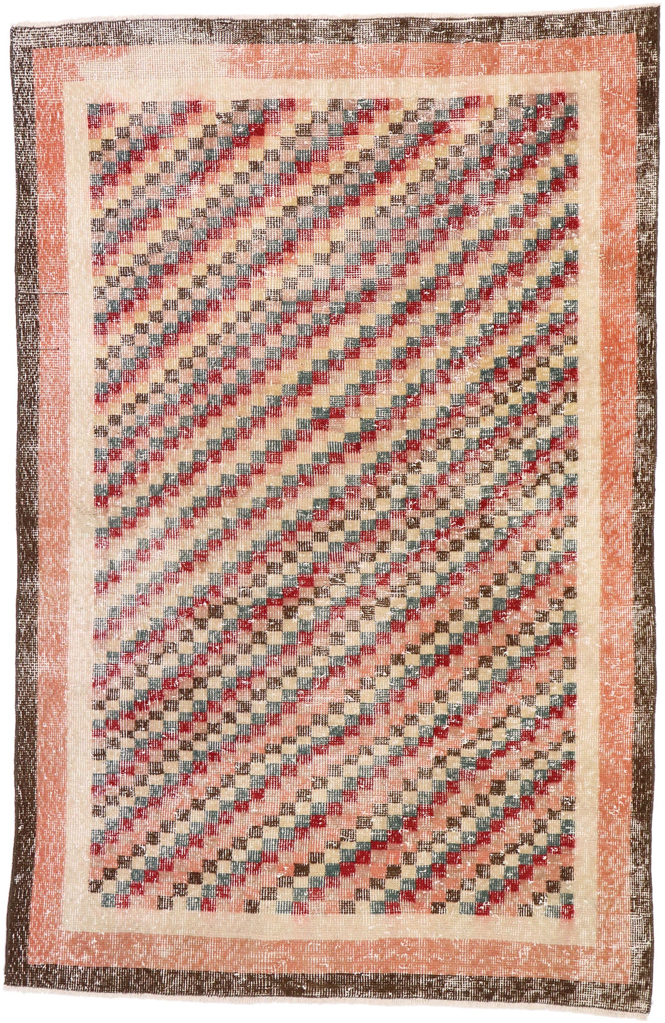 4 x 6 Vintage Turkish Sivas Rug 53366