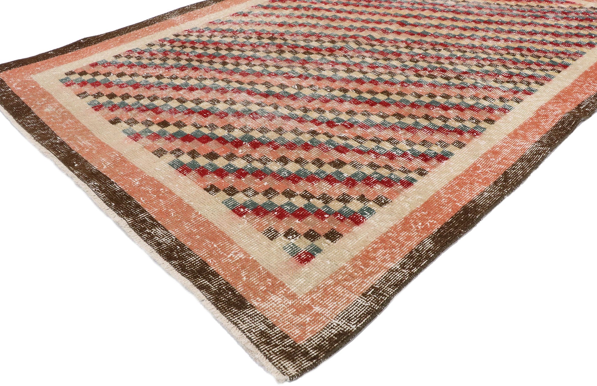4 x 6 Vintage Turkish Sivas Rug 53366