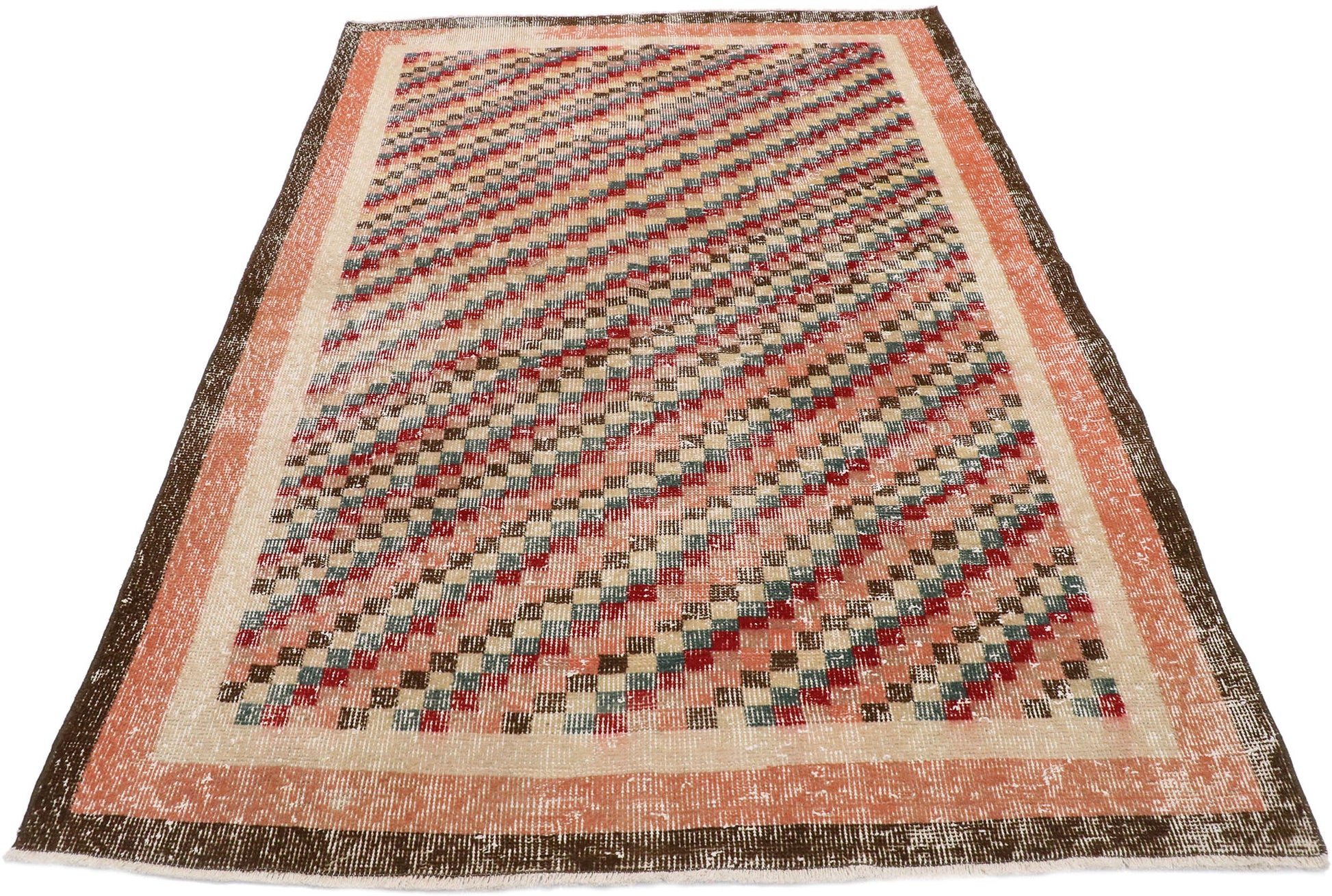 4 x 6 Vintage Turkish Sivas Rug 53366