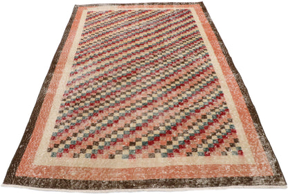 4 x 6 Vintage Turkish Sivas Rug 53366