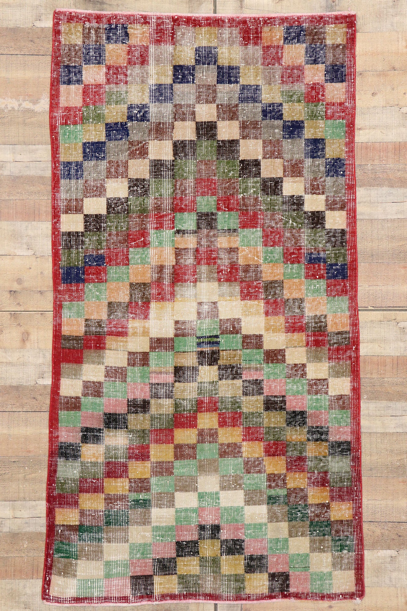 4 x 7 Vintage Turkish Sivas Rug 53368
