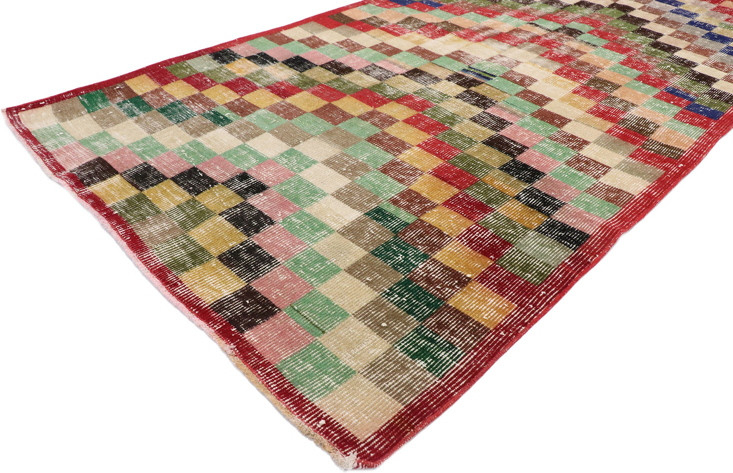 4 x 7 Vintage Turkish Sivas Rug 53368