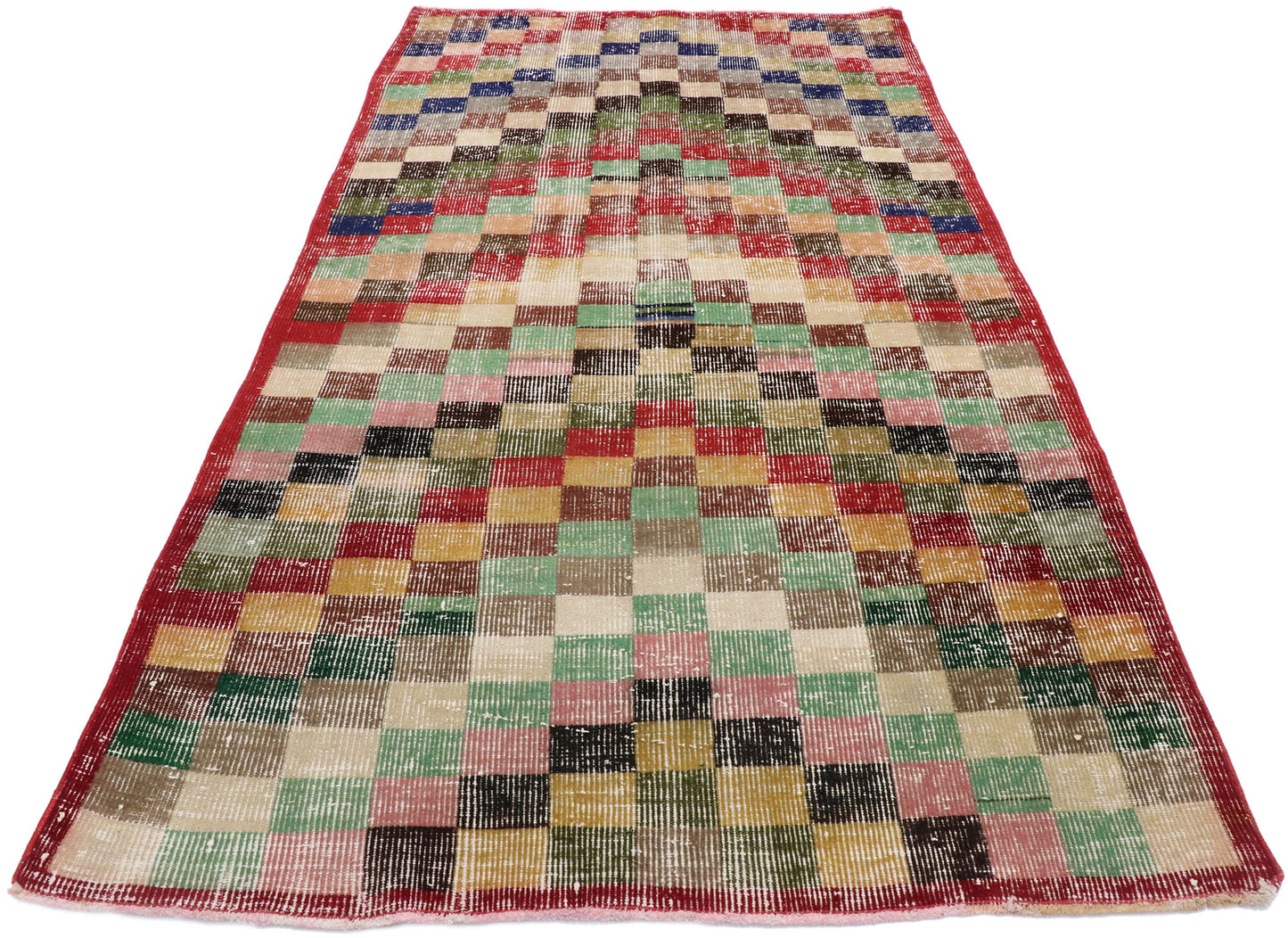 4 x 7 Vintage Turkish Sivas Rug 53368
